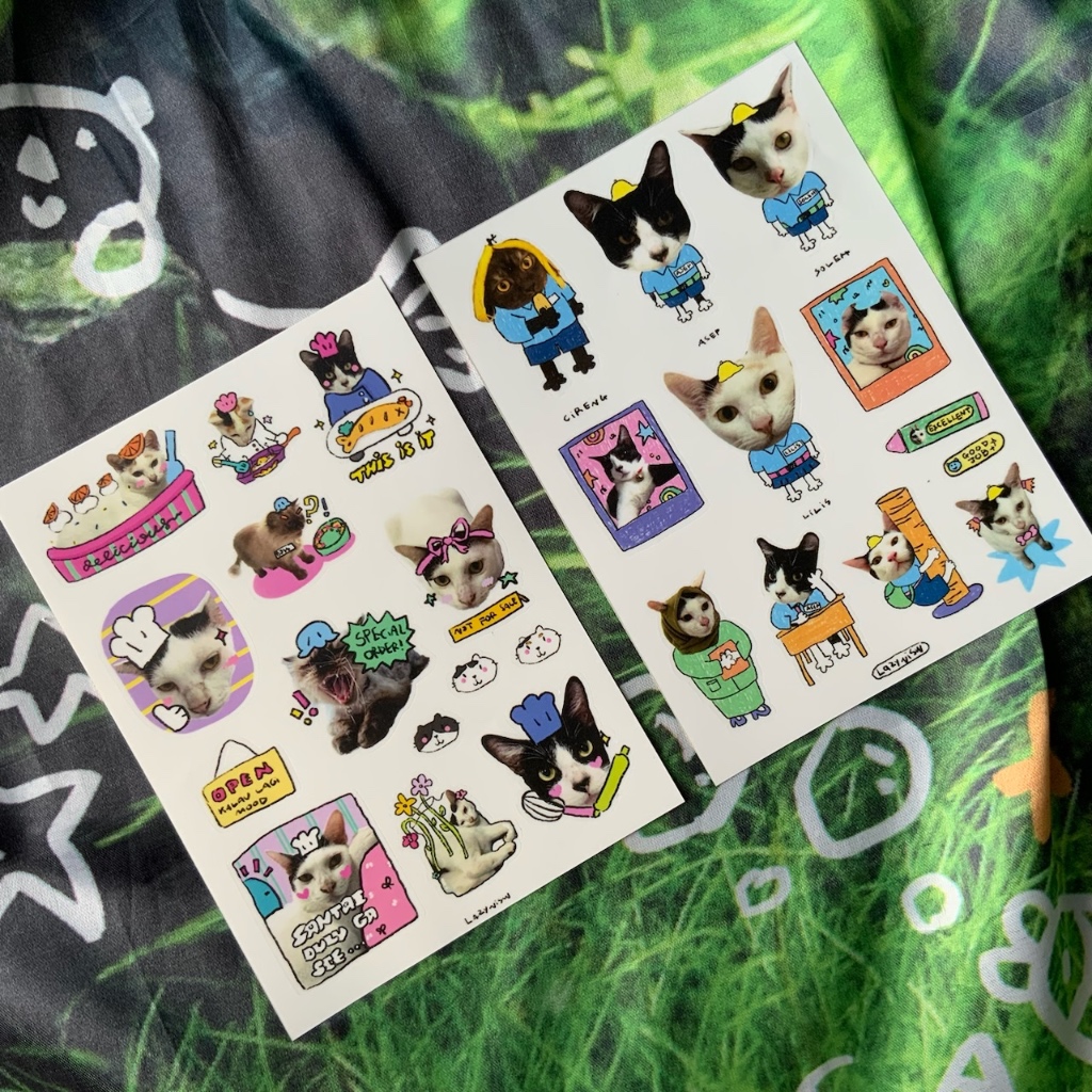 LAZYNISW CAT SERIES STICKER