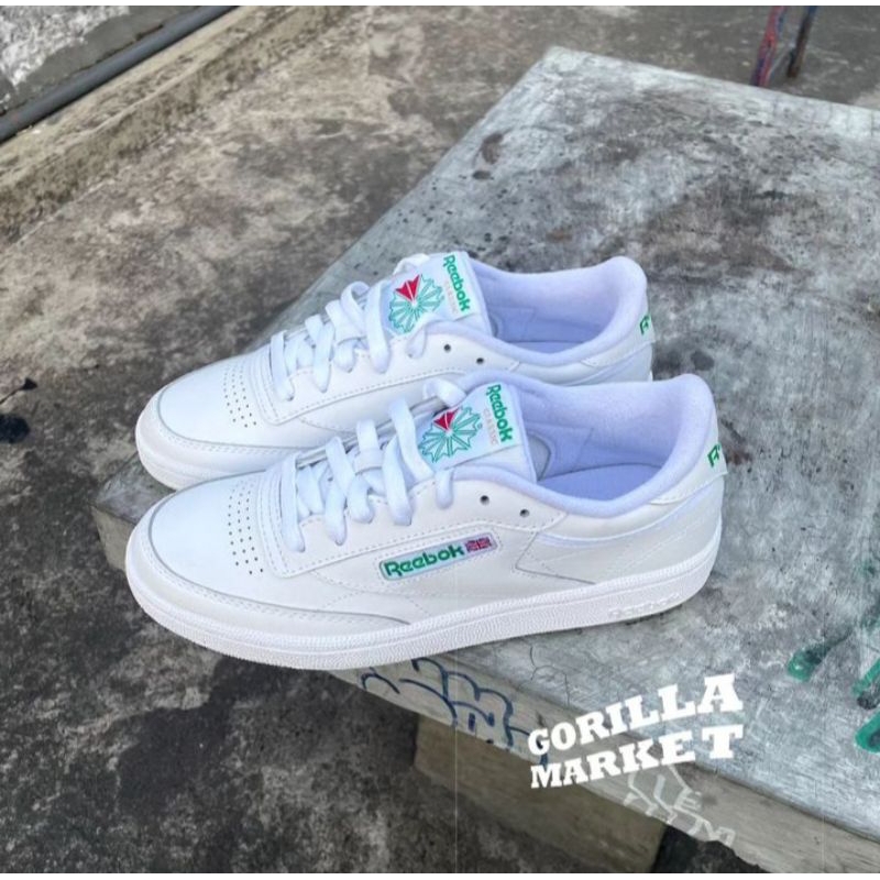Reebok club c 85 full white green