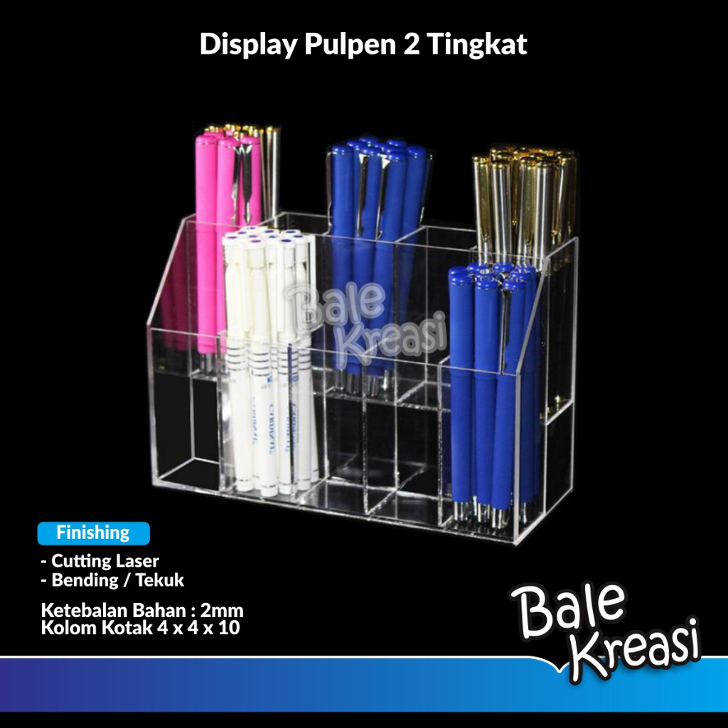 

Display Rak Pulpen Akrilik / Tempat Pulpen / Kotak Pulpen