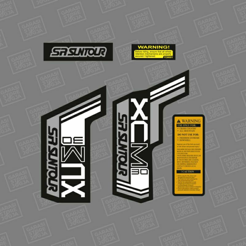 Decal Stiker Suntour XCM 2015