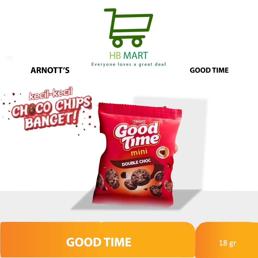 

SNACK COOKIES GOOD TIME MINI DOUBLE CHOC ARNOTTS BISKUIT