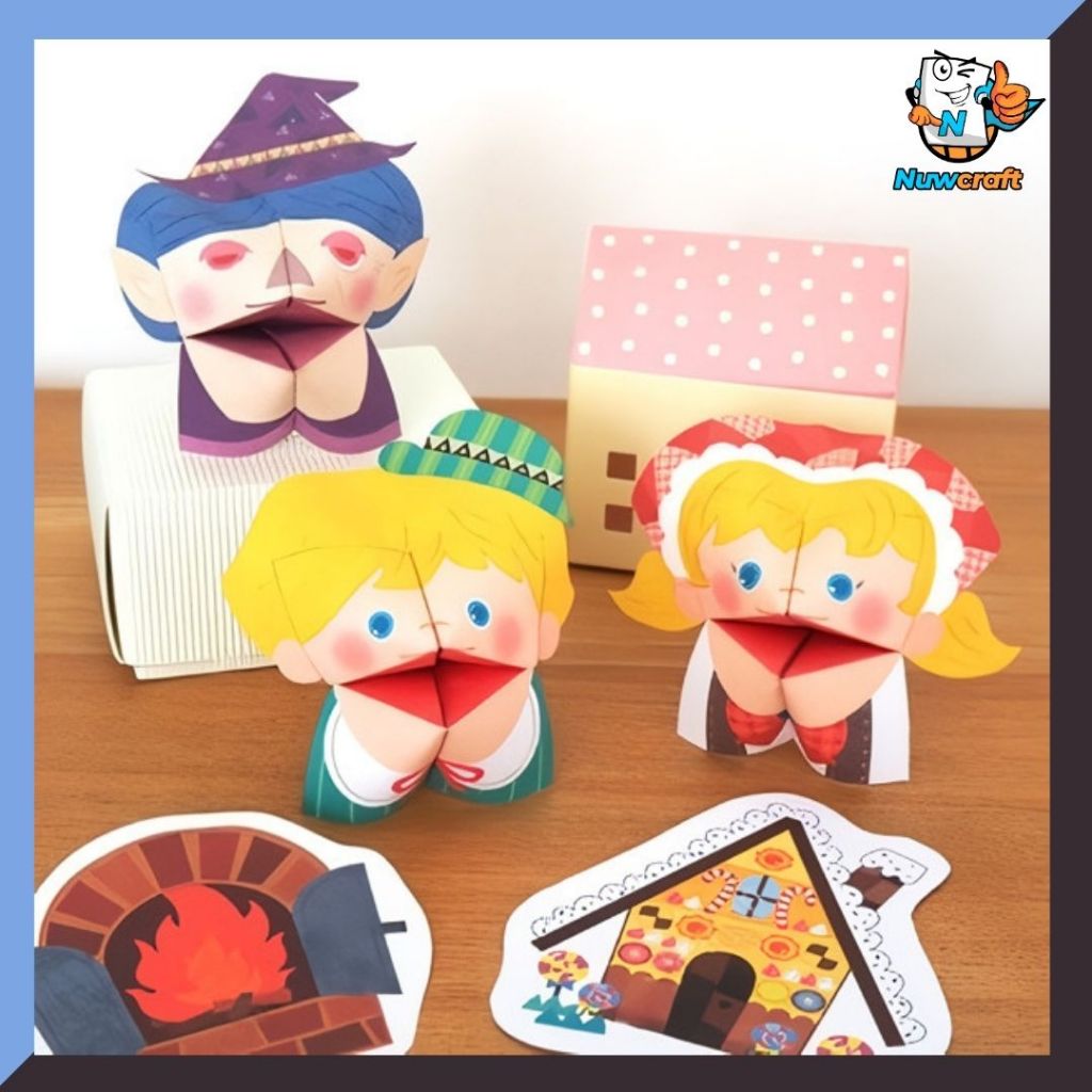 Nuwcraft Paper Fortune Teller Puppet (Hansel and Gretel) papercraft
