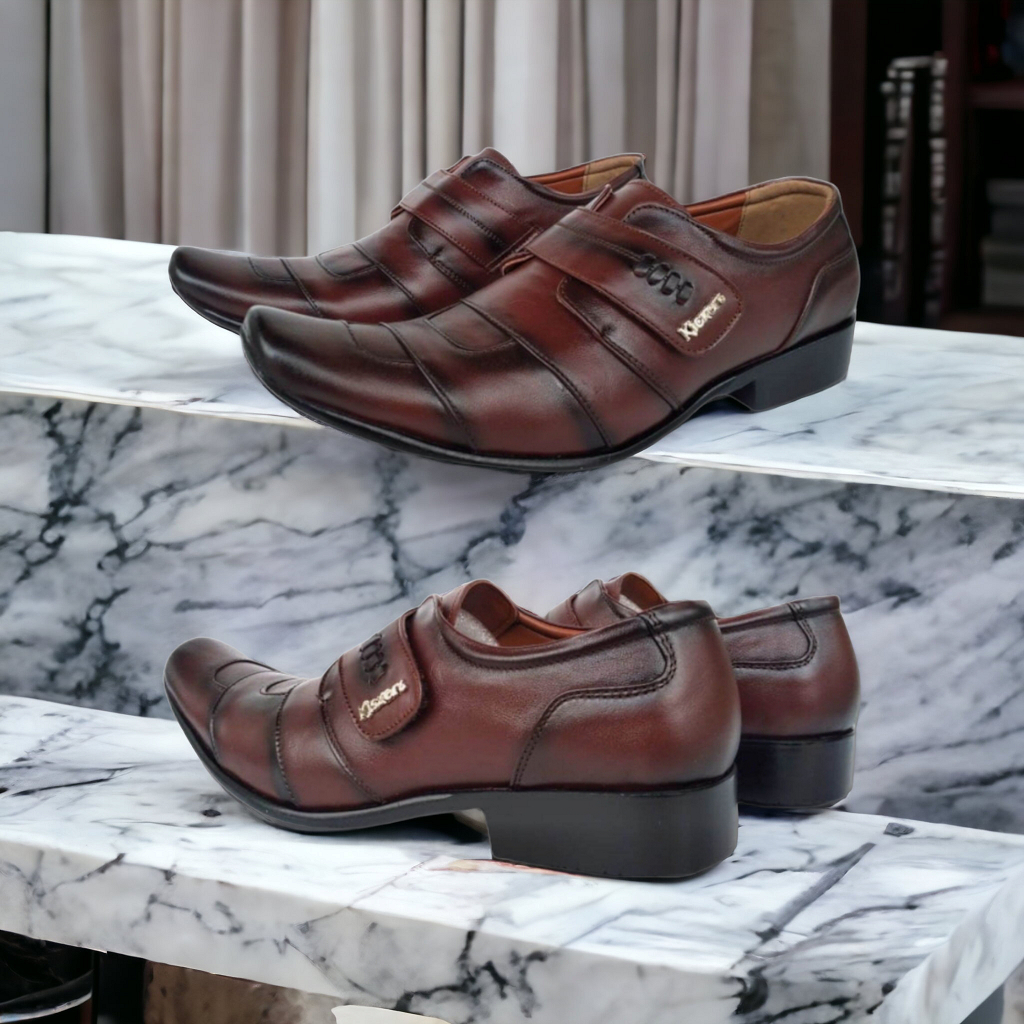 SEPATU KERJA PRIA PANTOFEL UJUNG LANCIP SEPATU FORMAL KANTOR BAHAN KULIT