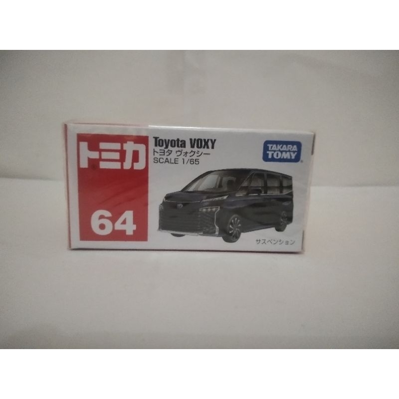 Tomica no 64 toyota voxy black mainan bahan besi takara tomy murah