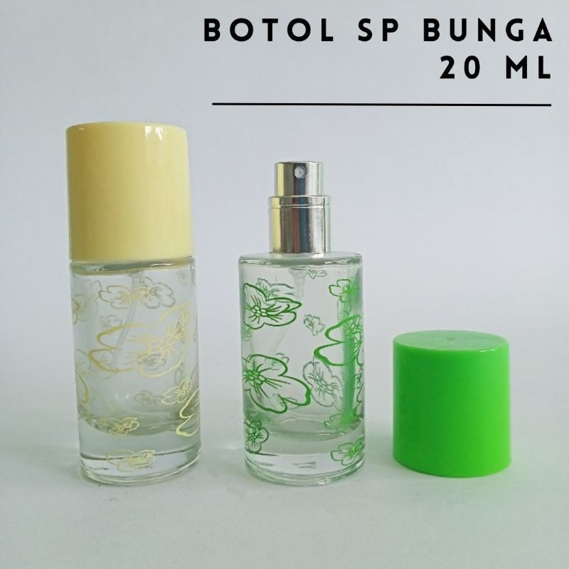 BOTOL PARFUM BUNGA SPREY 20ML - Botol Parfum Bunga 20ml