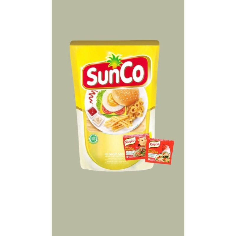 

minyak SUNCO 500 ML FREE KOPI/ROYCO 4 PCS