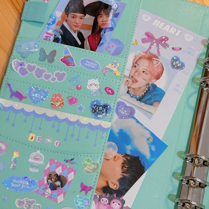 preloved photocard binder 6 Ring A5 custom ( no sleeve included )