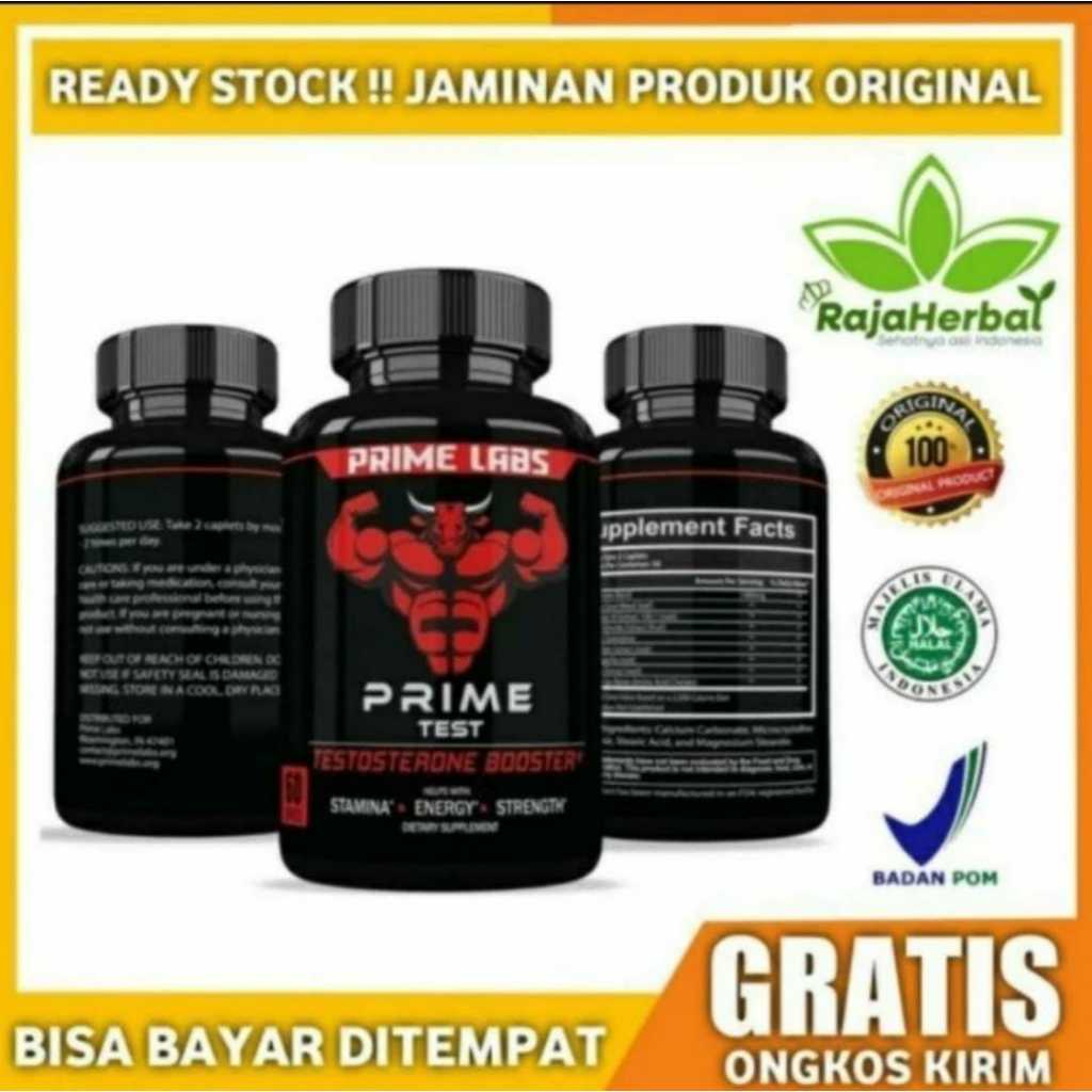 PRIME LABS TESTOSTERONE BOOSTER Suplement Stamina Pria