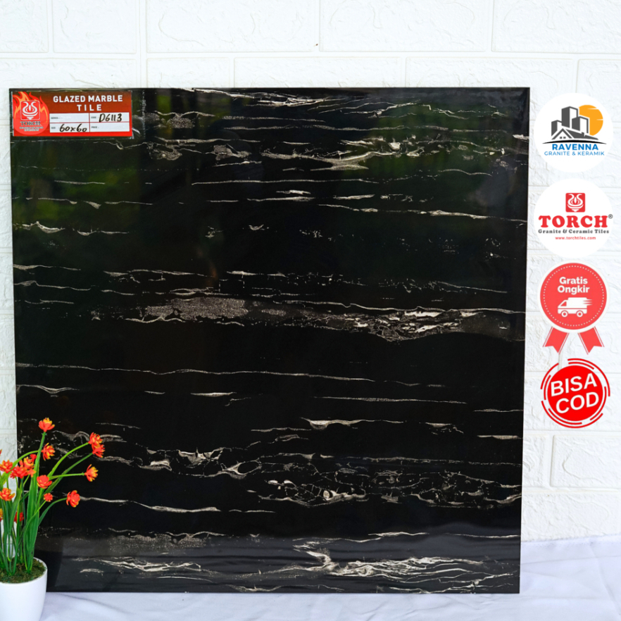 Granit Lantai Torch 60x60 Glossy D6113 Free Ongkir