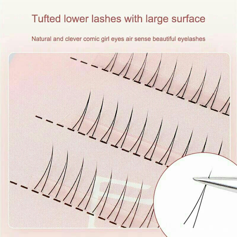Bulu Mata Palsu Tanam Bulu Mata Bawah Bentuk V Eyelash Extension Bulu
