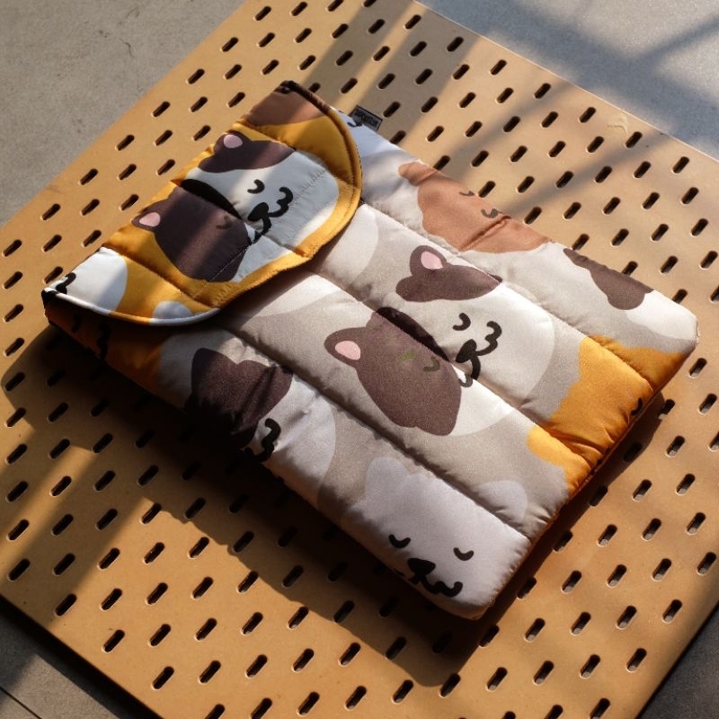 Sad Cat Club Puffy Laptop Sleeve