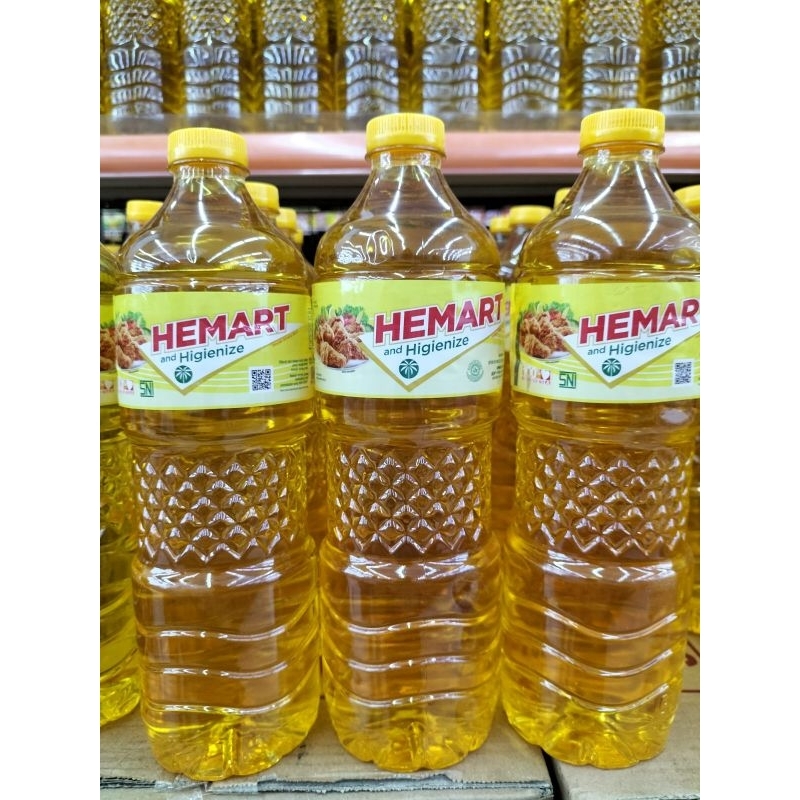 

Minyak goreng Hemart 1 liter kemasan botol