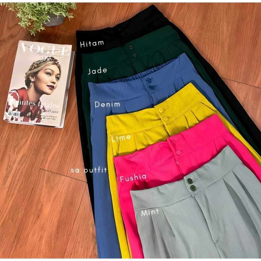 CELANA KNIT PANTS HIGHWAIST