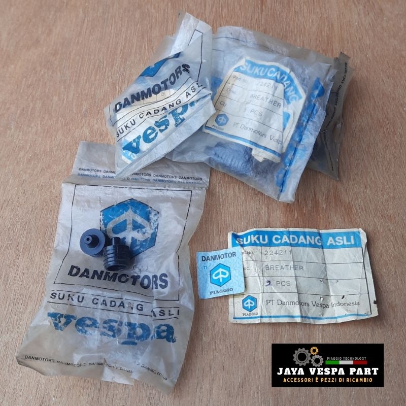 Breather Vespa Corsa Original Danmotor Biru NOS