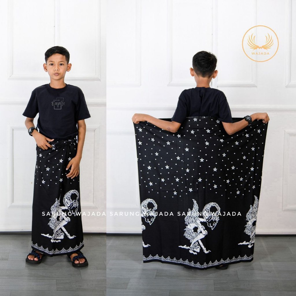 Sarung anak laki laki usia SD motif kang santri Sarung anak printing pekalongan