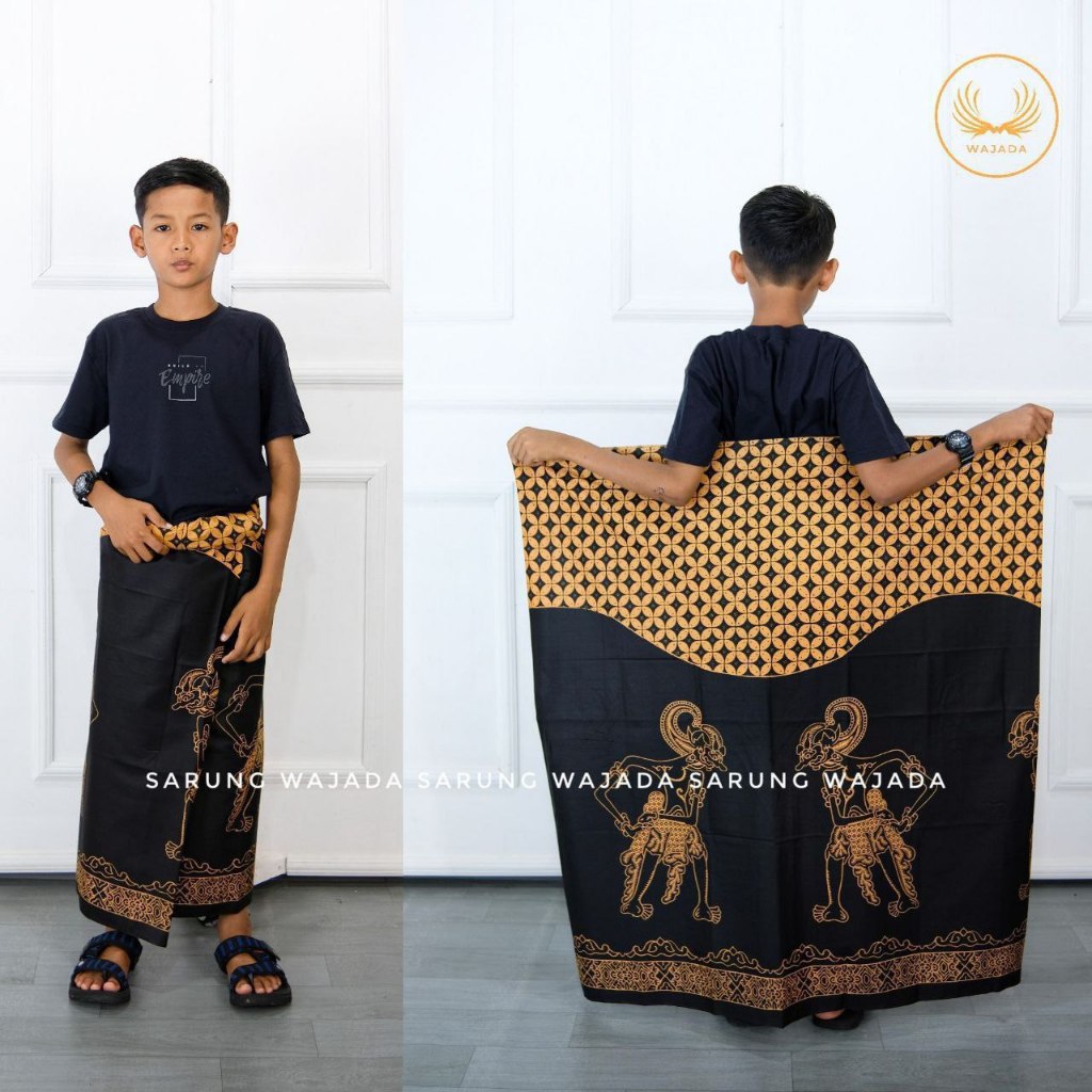 Sarung anak laki laki usia SD motif kang santri Sarung anak printing pekalongan