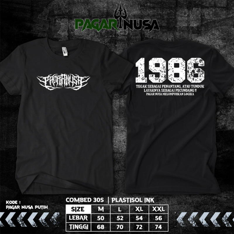 KAOS PAGAR NUSA 1986 PENANTANG TERLARIS • KAOS PAGAR NUSA MURAH KAOS PAGAR NUSA KEREN KAOS PAGAR NUS
