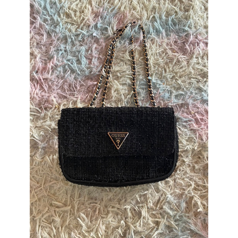 preloved Guess cessily tweed mini Original