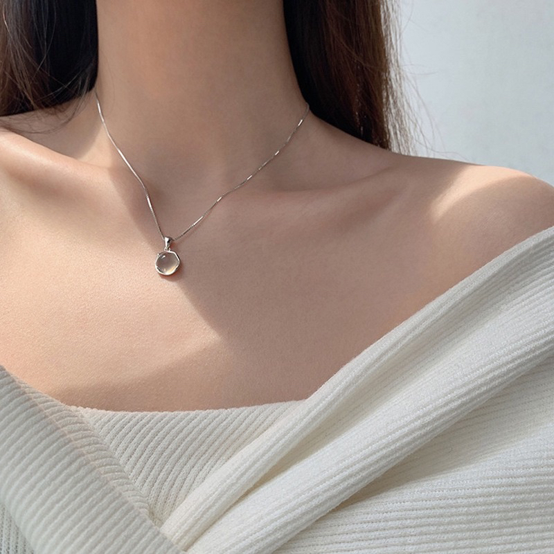 [BISA COD] KALUNG LIONTIN SIMPEL / KALUNG LIONTIN BULAT