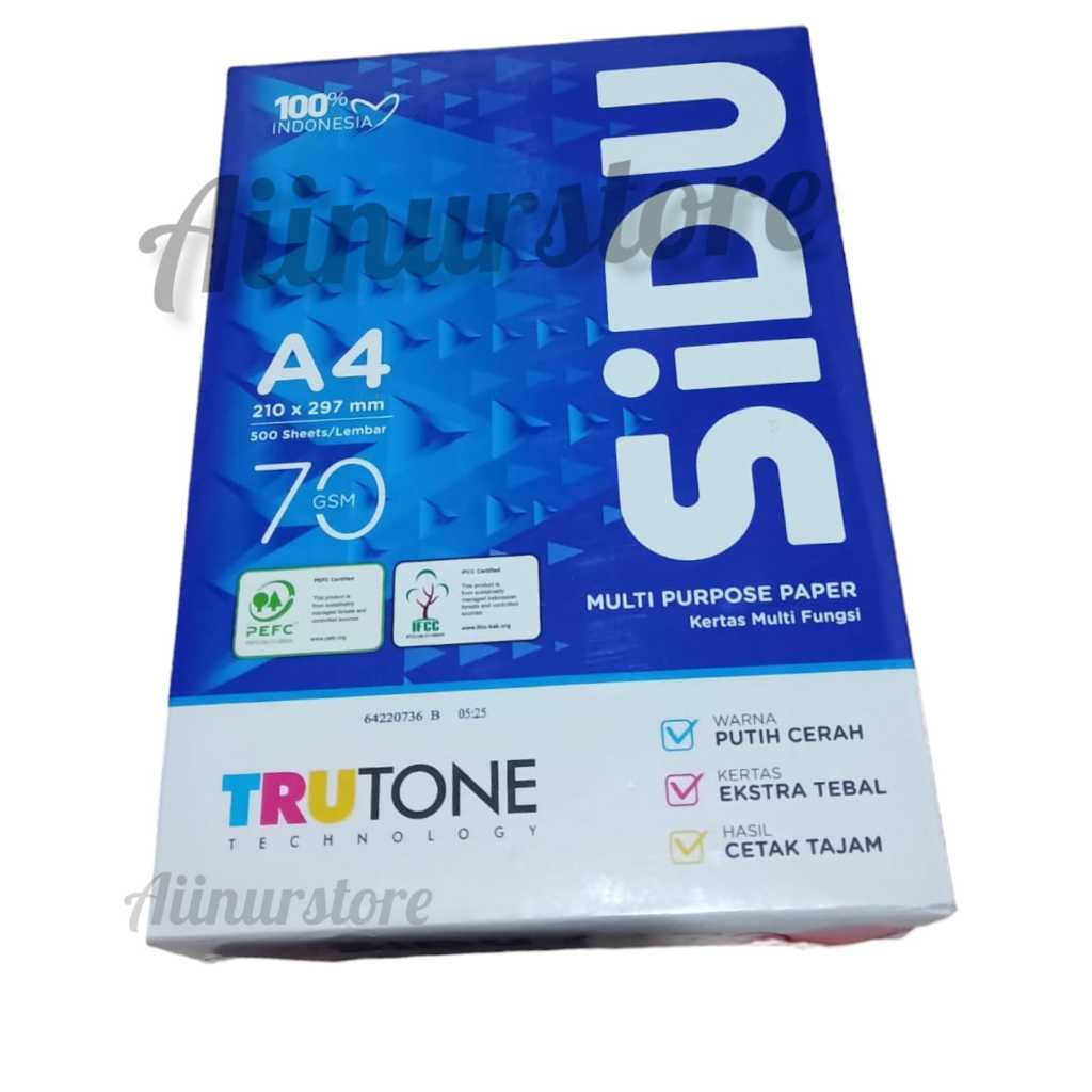 

Kertas HVS A4 isi 500lembar SiDU