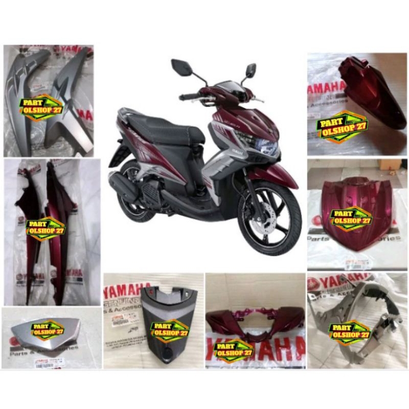 PAKET FULL SET BODY HALUS YAMAHA XEON GT 125 UNGU ASLI ORIGINAL YAMAHA