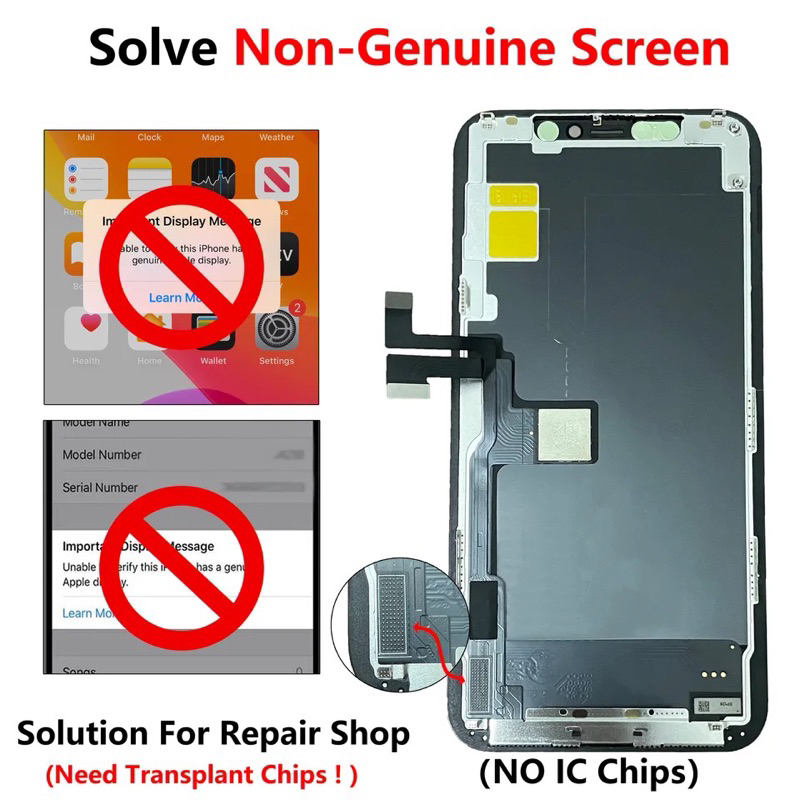 LCD Iphone 12 /12 Pro Support Ganti IC / Truetone Langsung Aktif