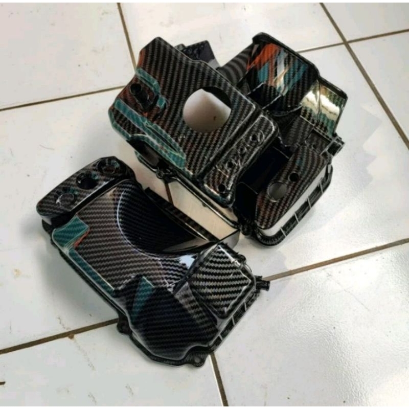 CARBON COVER PAKETAN TUTUP BOX FILTER BEAT KARBU FULL KARBON