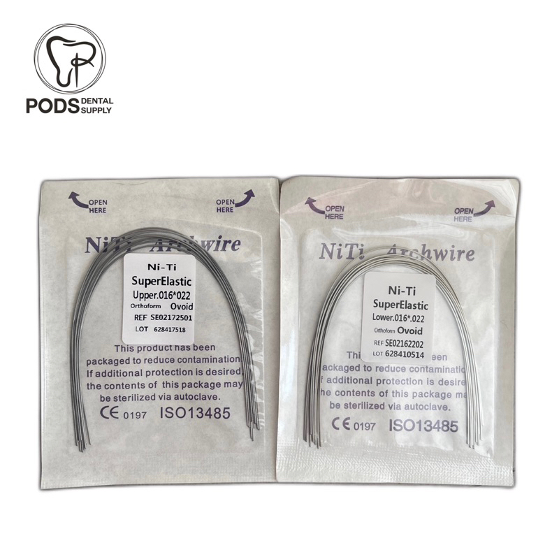 Kawat Wire Ovoid RECTA NiTi 16x16 16x22 17x25 Upper Lower 10pc/pack RB7