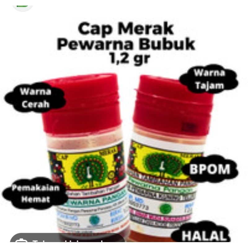 

PEWARNA BUBUK CAP BURUNG MERAK