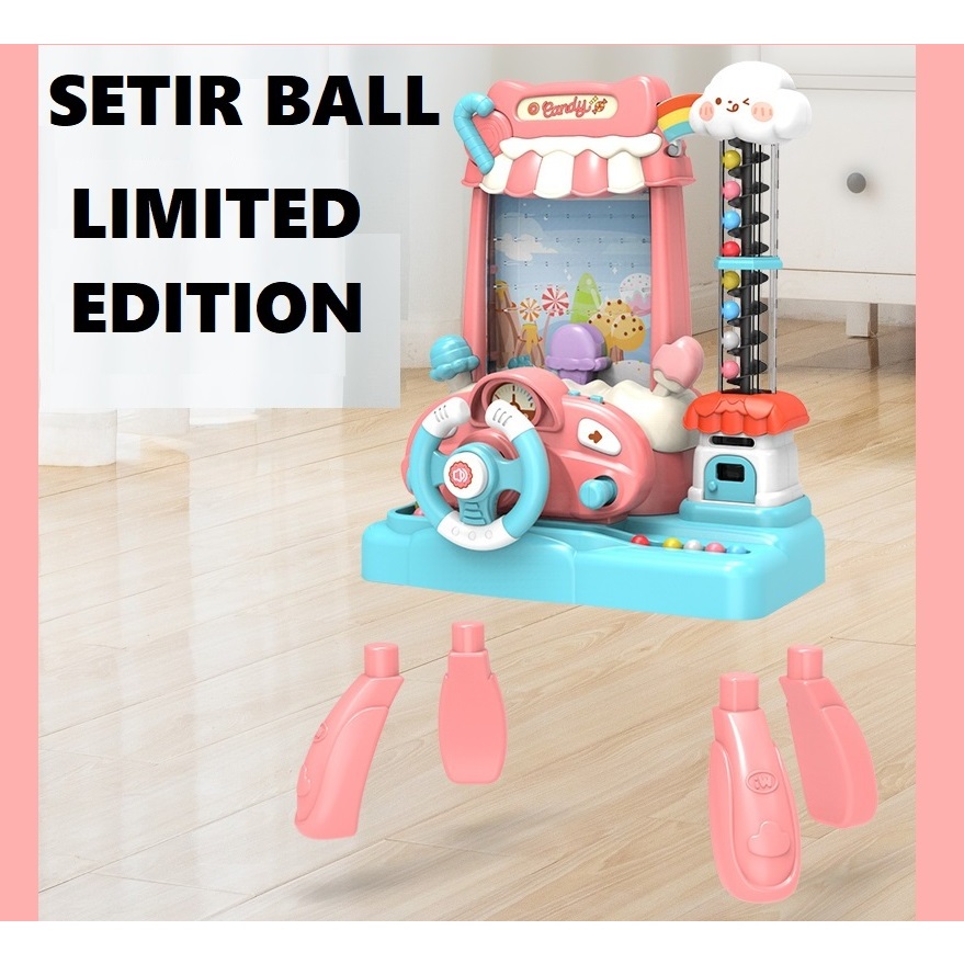 TERLARIS 2023 - DIY BALL MAINAN ANAK GAME ROLL N BALL PUZZLE BOY EDUKASI BELAJAR SETIR MOBIL WHEEL S