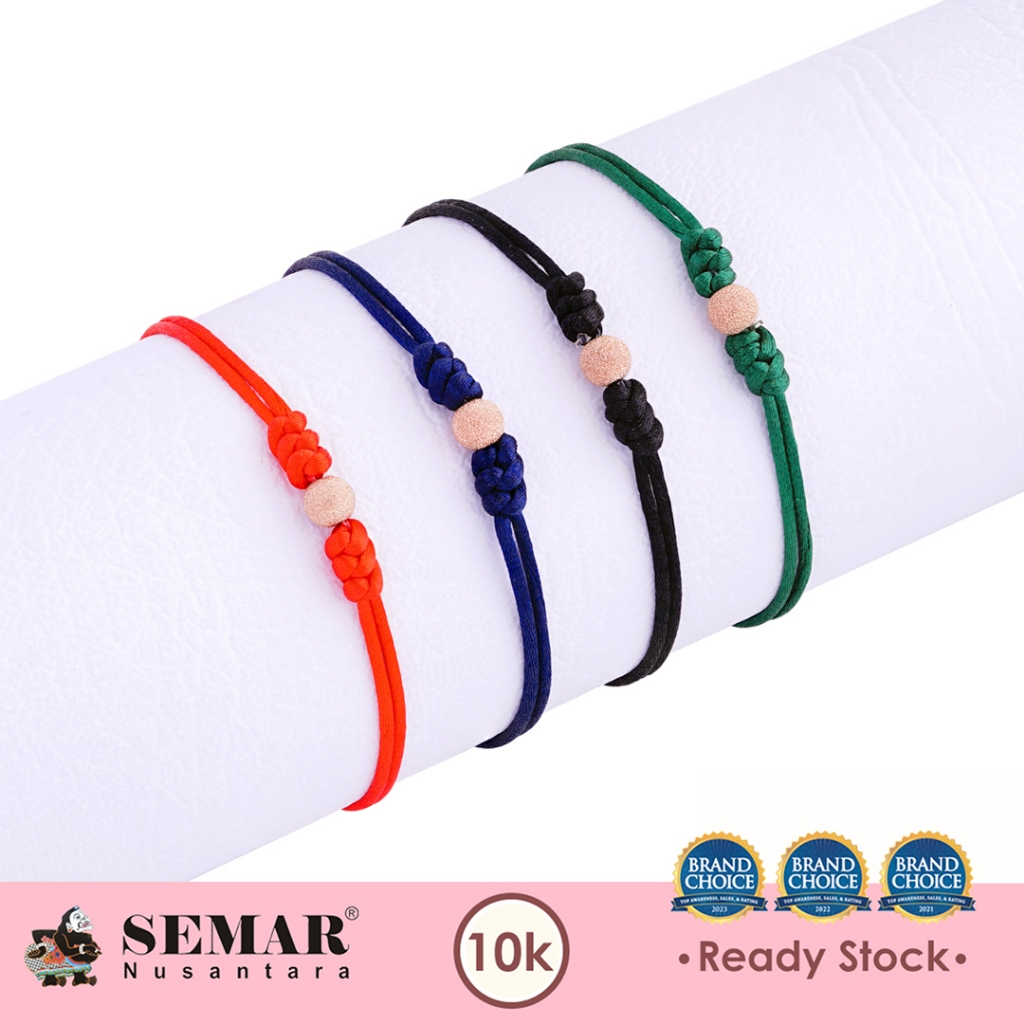 Gelang Tali Emas Bola Satin Gold 10K Semar Nusantara