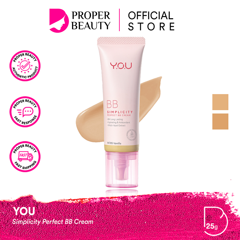 YOU Simplicity Perfect BB Cream Indonesia / BB Cream 25g / 8H Long Lasting / Hydrating & Antioxidant
