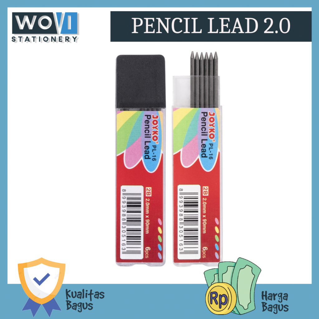 

[TUBE] Pensil Lead Isi Pensil Mekanik 2.0 PL-16 Joyko / isi Pensil Mechanical PL-16 Joyko