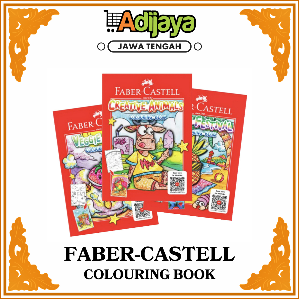 

Faber-Castell Creative Colouring Book - Buku Mewarnai Buku Lukis