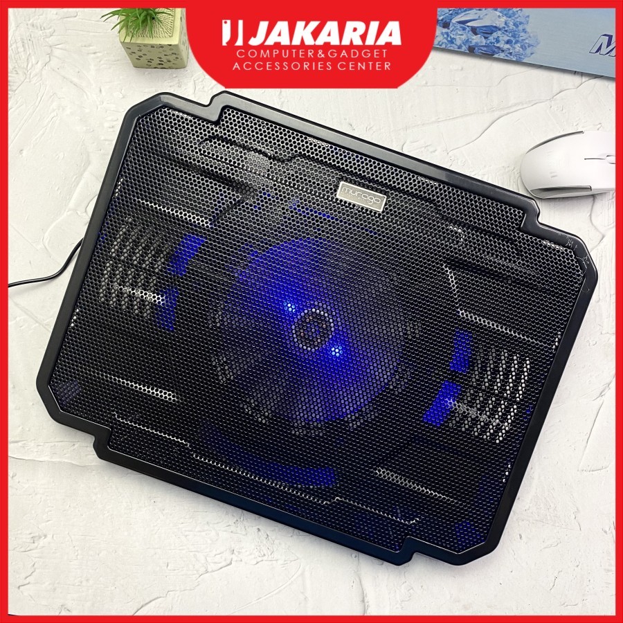 Murago Alas Pendingin Kipas Cooling Pad Laptop 14 inch 15.6 inch 16 inch Murago Notebook Cooling Pad