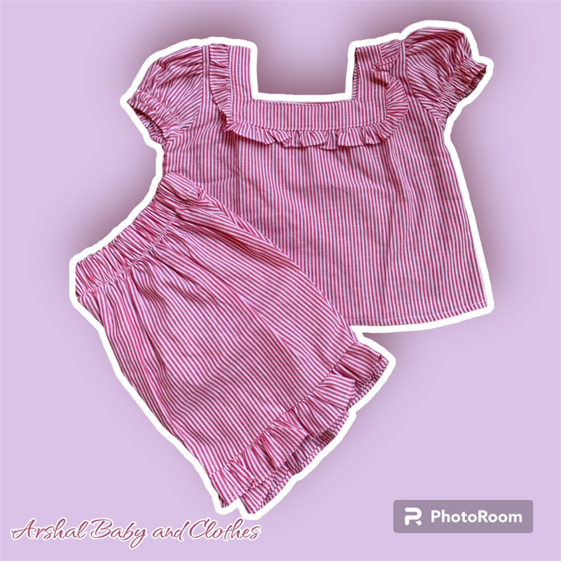 Sabrina one set korea baju anak korea lucu setelan anak korea