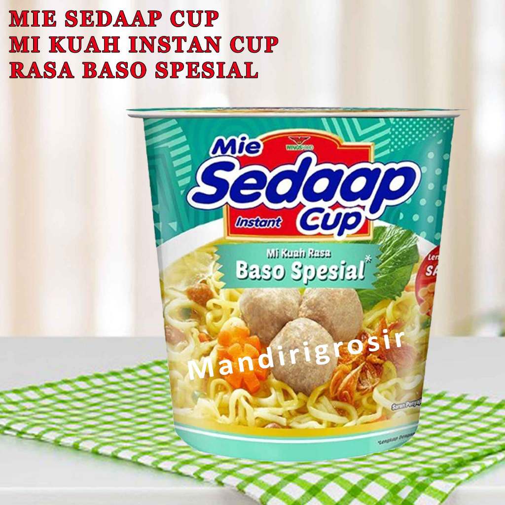 

Mi Kuah Instan Cup * Mie Sedaap Cup * Rasa Baso Spesial