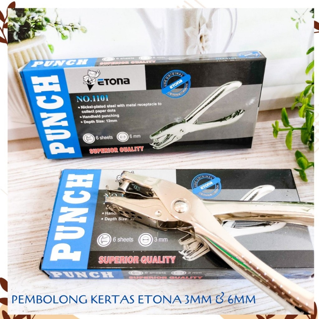 

PEMBOLONG KERTAS ETONA PUNCH PERFORATOR ONE HOLE BUAT HANGTAG COD ALAT TULIS KANTOR SEKOLAH BAGUS ORIGINAL MURAH TERMURAH COD