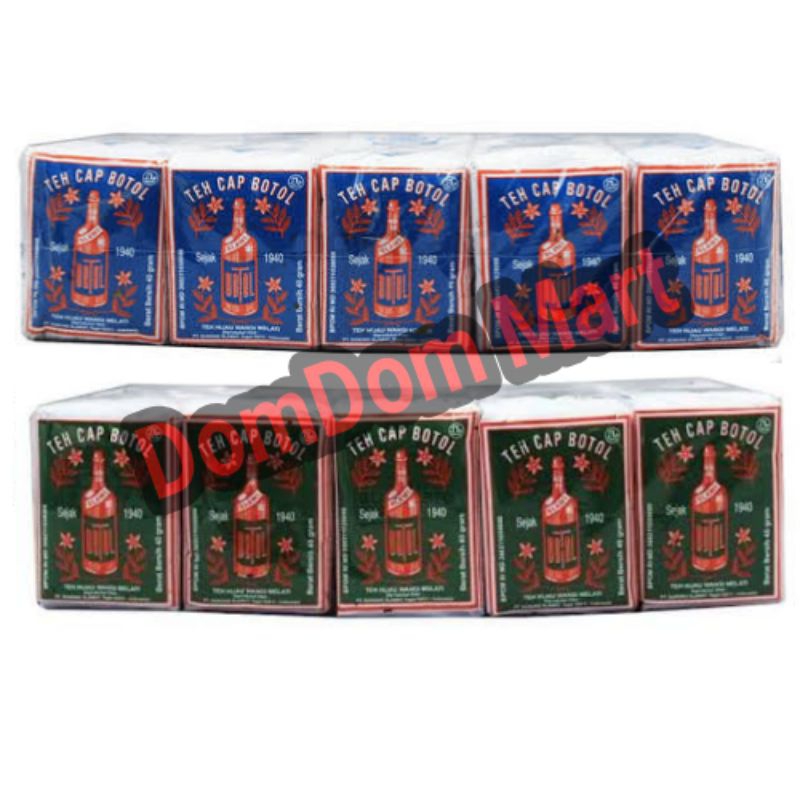 

Teh Cap Botol Kemasan 40Gram 1 Pack Isi 10pcs Teh Cap Botol Teh enak