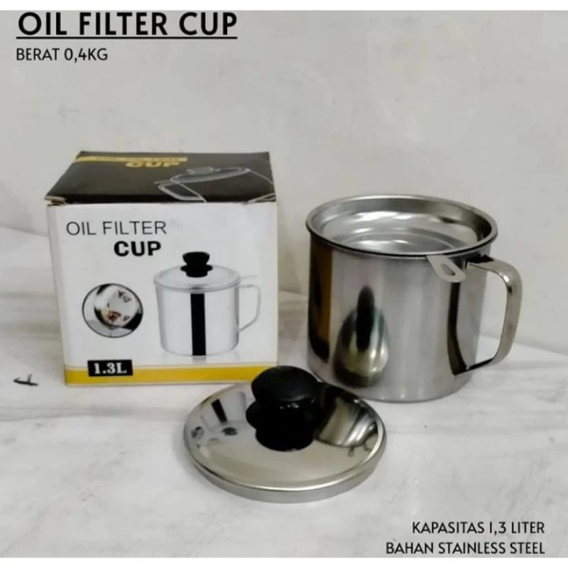 oil filter cup saringan minyak stainless