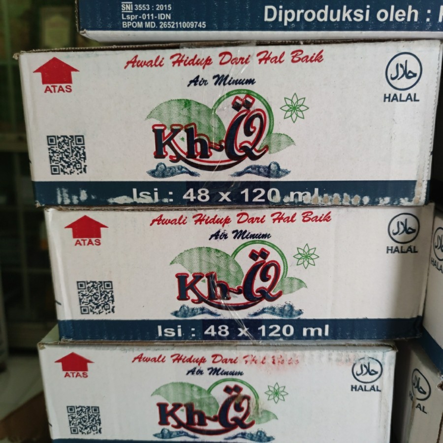 

Air Minum KhQ Gelas Mini 120 ml Dus Pengiriman khusus driver ojol