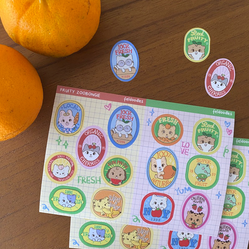

FELDOODLES FRUITY ZOOBONGIE STICKER