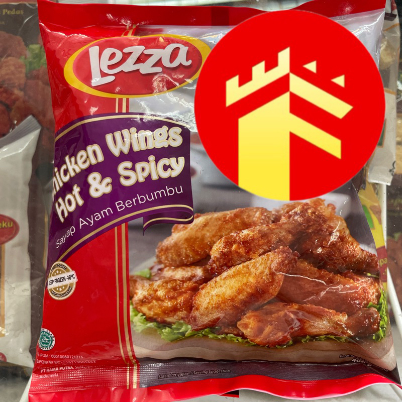 

LEZZA CHICKEN WINGS HOT & SPICY 400 GR SAYAP AYAM BERBUMBU