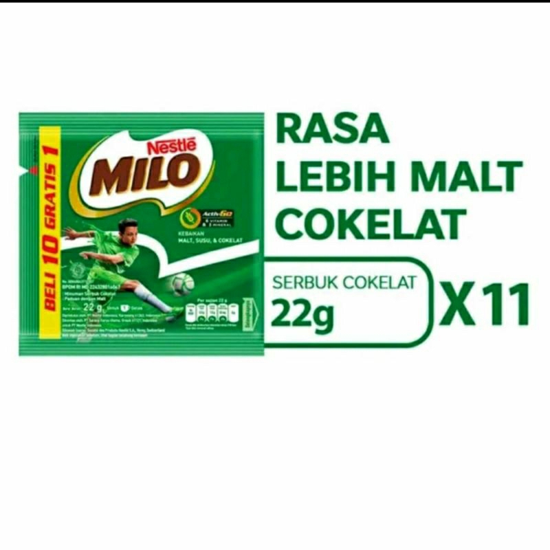 

Nestle MILO Active-Go (1 Renteng isi 10 sachet)