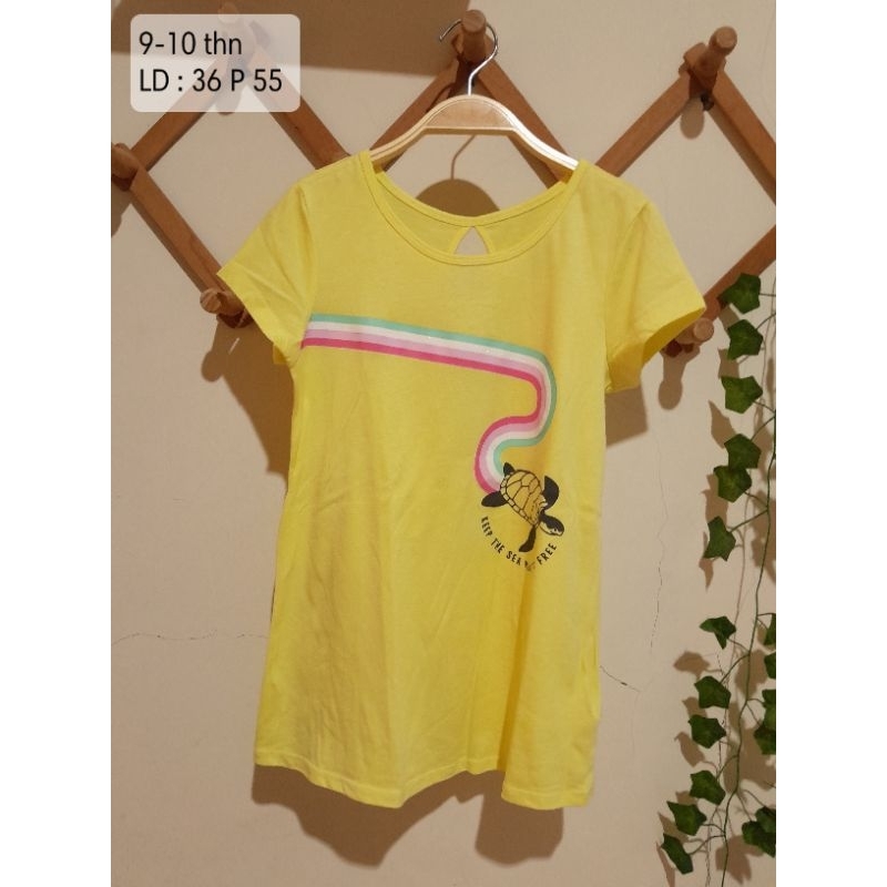 Baju anak kaos pendek umur 9-10 tahun