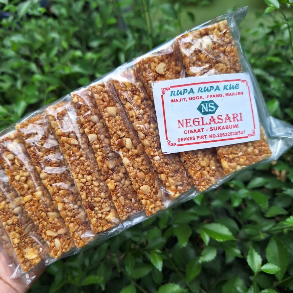 

Noga Suuk Asli / Tengteng Kacang / Noga Kacang Tanah / Noga Kacang Manis Gula Merah 1 Pak Isi 10