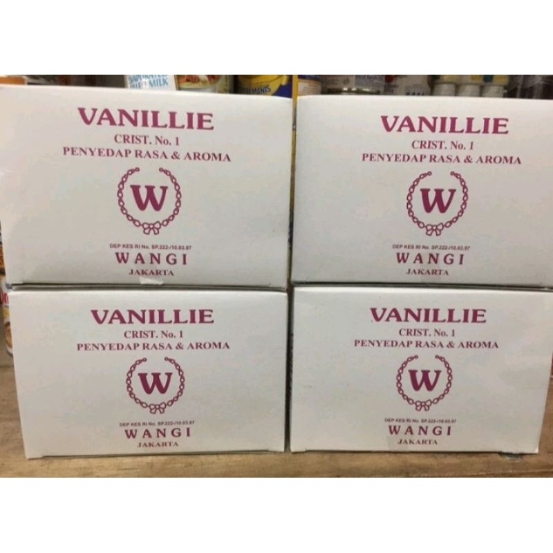 

VANILI PENYEDAP RASA & AROMA MERK W 1BOK ISI 100PCS