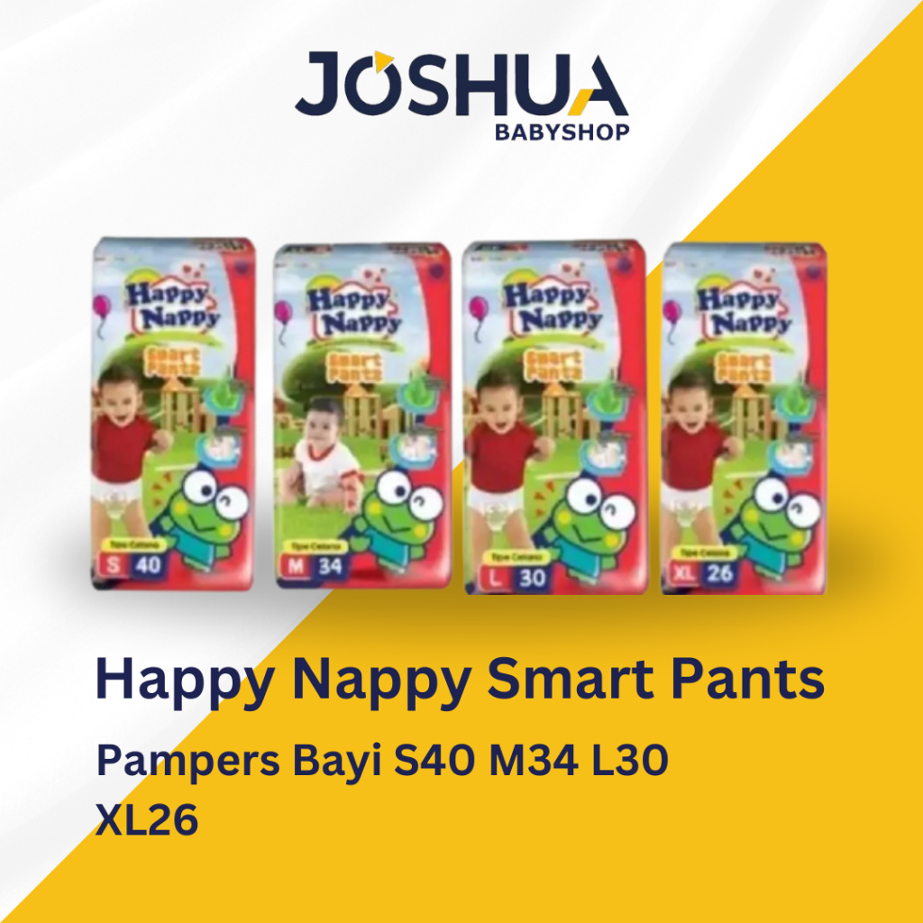 Happy Nappy Smart Pants Pampers Bayi S40 M34 L30 XL26