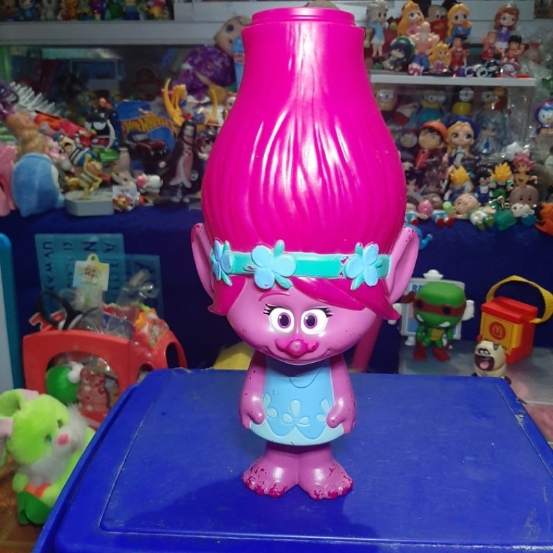 Botol Minum pajangan troll. Mainan atau figure dikoleksi botol xxi trolls