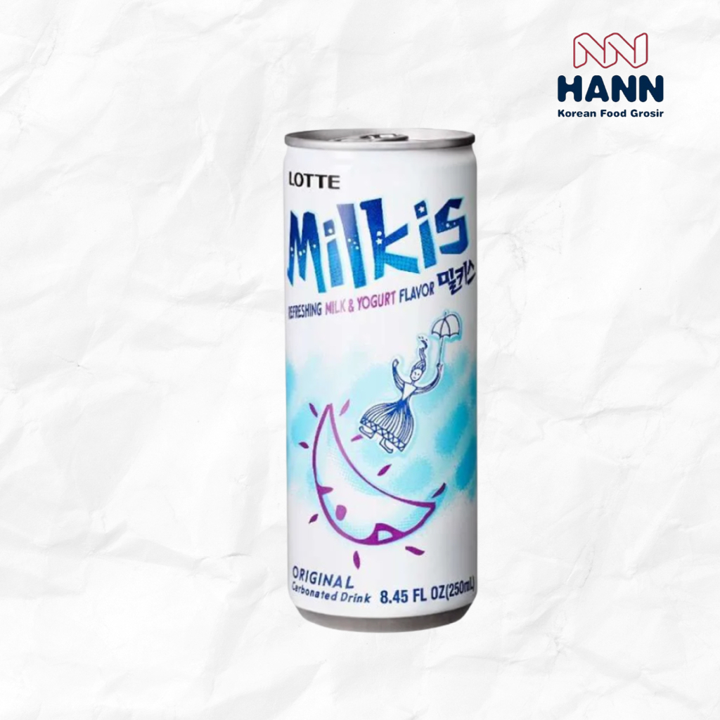 

Lotte Milkis Susu Soda 250 ml - Minuman Soda Kaleng Korea